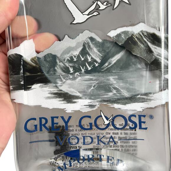 Grey Goose Vodka Melted Bottle Flat Handmade Cheese Tray Appetizer Gift Upcycle - Picture 2 of 12